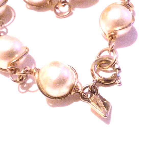 Vintage Sarah Coventry "Pearl Swirl" Necklace Gold Tone 1966 - Picture 5 of 5